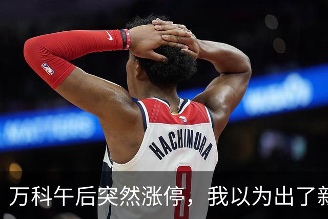 万科午后突然涨停，我以为出了新利好，盘后发现消息早就公开了